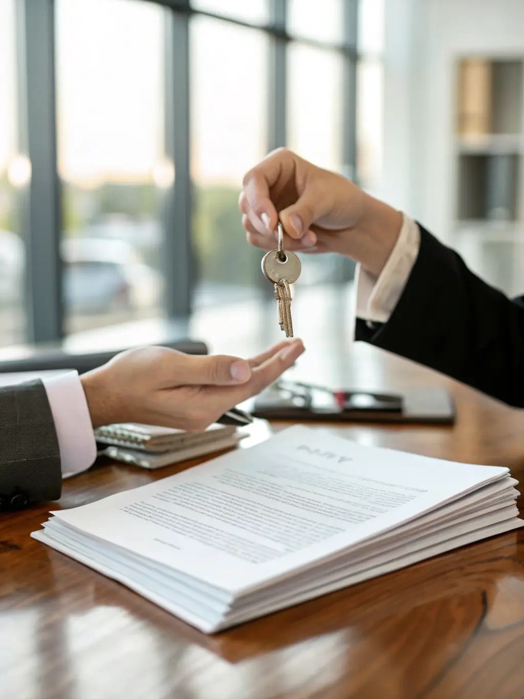 A clear and concise property conveyancing document being reviewed, highlighting our commitment to transparency and expert advice.